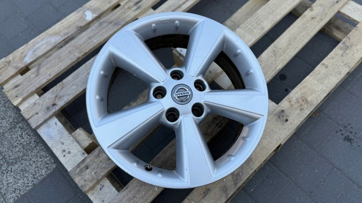 1x Alufelge 17 Zoll 6.5" 5x114.3 40ET Glanz Silber 40300-EY17C Nissan Qashqai I FEL7748113513qi