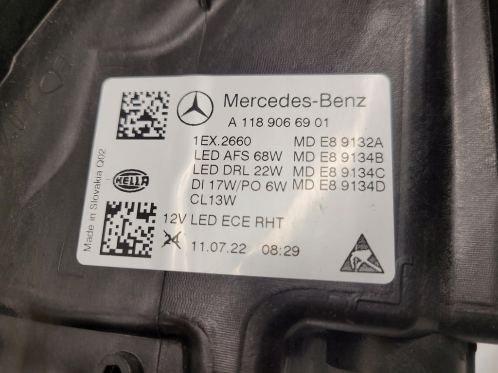 Frontscheinwerfer Mercedes-Benz Cla 1189066901 Links Scheinwerfer Headlight SCH7618605355nu