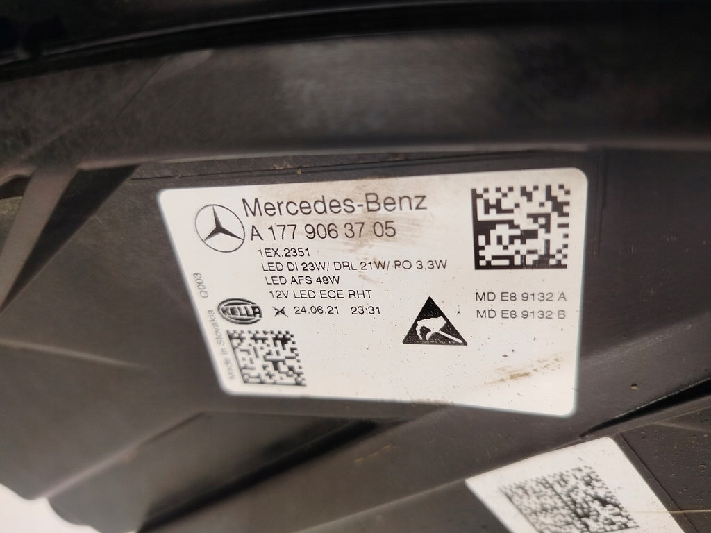 Frontscheinwerfer Mercedes-Benz W177 A1779063705 Full LED Links Headlight SCH2799800924hm