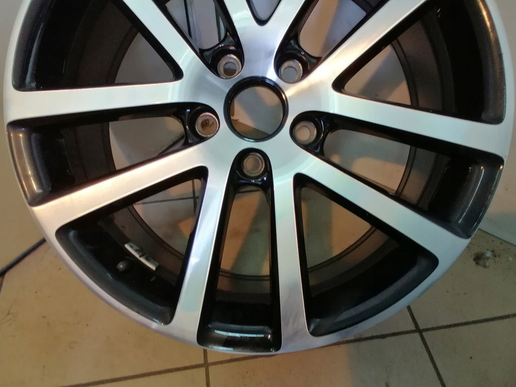 1x Alufelge 18 Zoll 7.5" 5x112 51ET Glanz Schwarz 1K0601025 VW Golf Rim Wheel