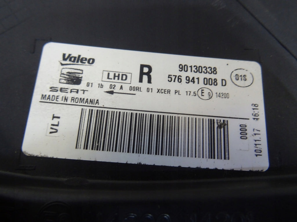 Frontscheinwerfer Seat Ateca 576941008D LED Rechts Scheinwerfer Headlight