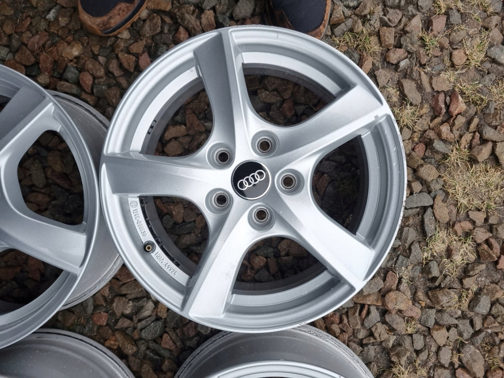 4x Alufelge 16 Zoll 6.5" 5x112 46ET Glanz KBA49924 Skoda Octavia I Golf FEL4160365622hl