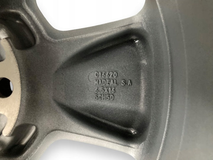 1x Alufelge 16 Zoll 6.5" 5x114.3 50ET Glanz Graphit 403003157R Dacia Duster FEL5251111523vy