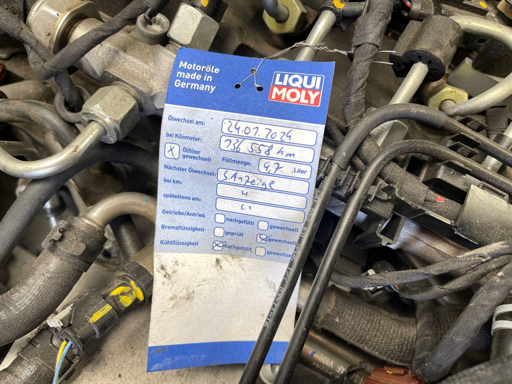 Motor Audi A4 B9 DETA 2.0 TDI 190PS 140kW 156TKm 2016 Diesel Engine Komplett