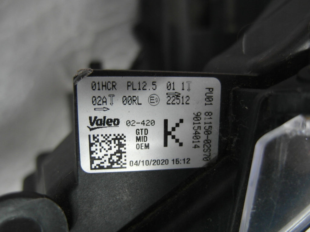 Frontscheinwerfer Toyota Corolla 81150-02S70 LED Ein Stück (Rechts oder Links)