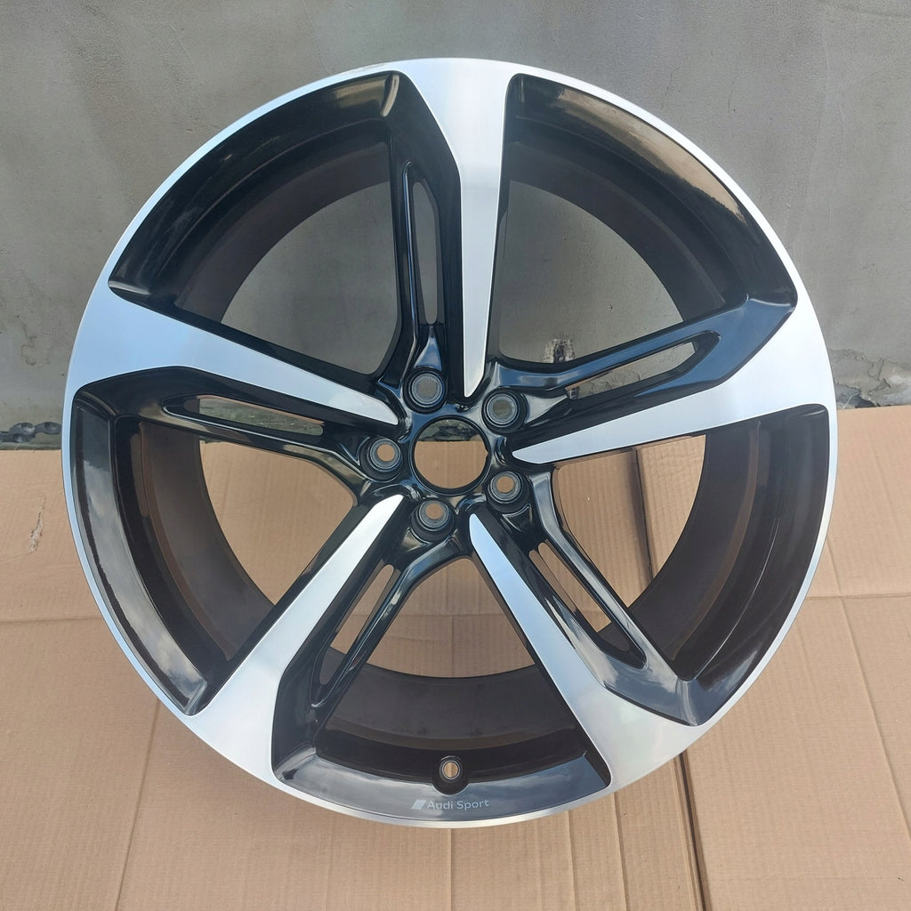 1x Alufelge 21 Zoll 9.5" 5x112 31ET Glanz Schwarz 4M0601025AB Audi Rim Wheel