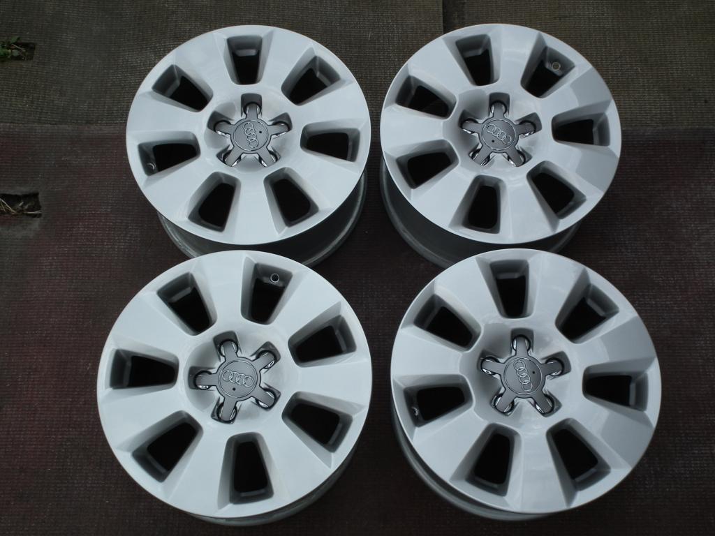 4x Alufelge 16 Zoll 7.5" 5x112 37ET Glanz Silber 4G0071496 Audi A6 Rim Wheel