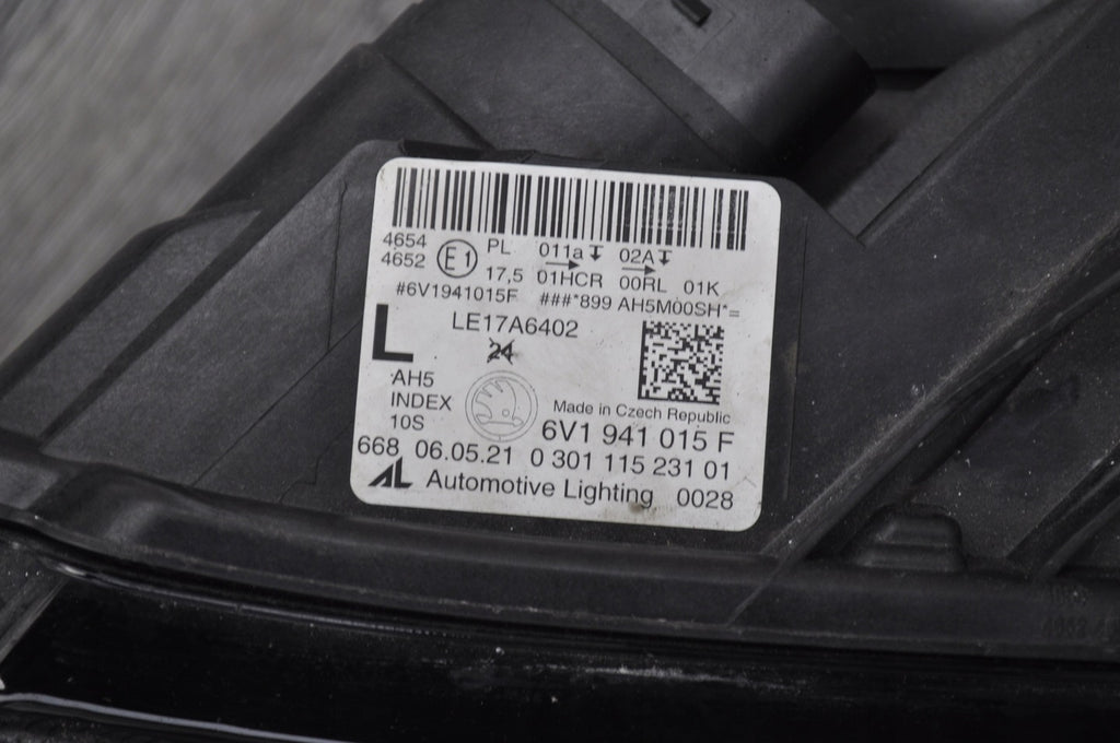 Frontscheinwerfer Skoda Fabia III 6V1941015F Full LED Links Headlight