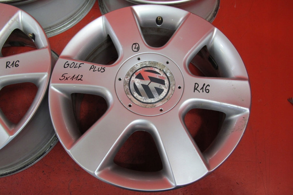 4x Alufelge 16 Zoll 6.5" 5x120 1T0601025C VW Golf V Plus 5m1 Touran Rim Wheel FEL6697974546gc