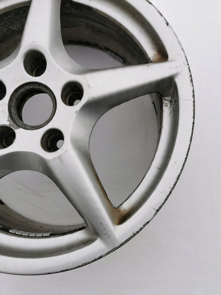 1x Alufelge 18 Zoll 8.0" 5x130 57ET Glanz Silber 99736213600 Porsche 911 997