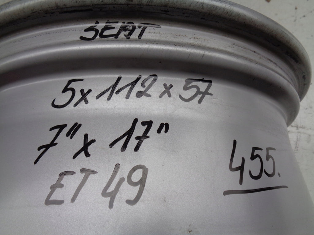 1x Alufelge 17 Zoll 7.0" 5x112 49ET 5F0601025T Seat Rim Wheel FEL7419598304xj