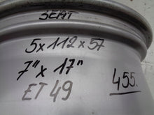 Load image into Gallery viewer, 1x Alufelge 17 Zoll 7.0" 5x112 49ET 5F0601025T Seat Rim Wheel FEL7419598304xj