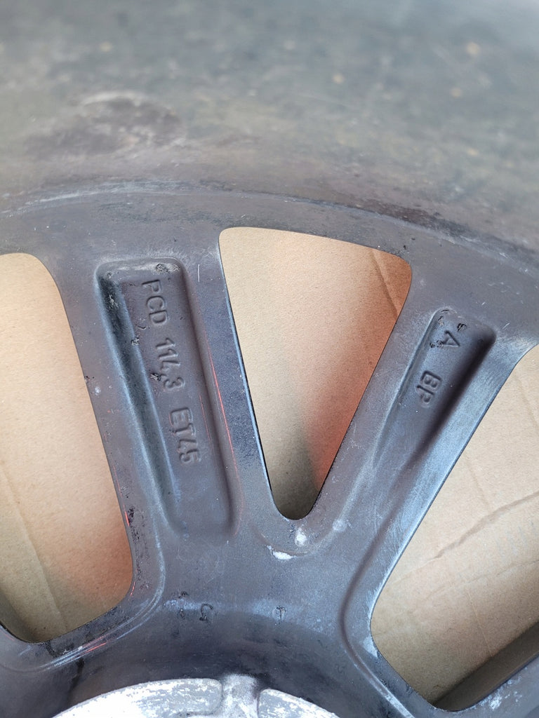 1x Alufelge 18 Zoll 7.0" 5x114.3 45ET Glanz Grau 38101875 Mazda Rim Wheel