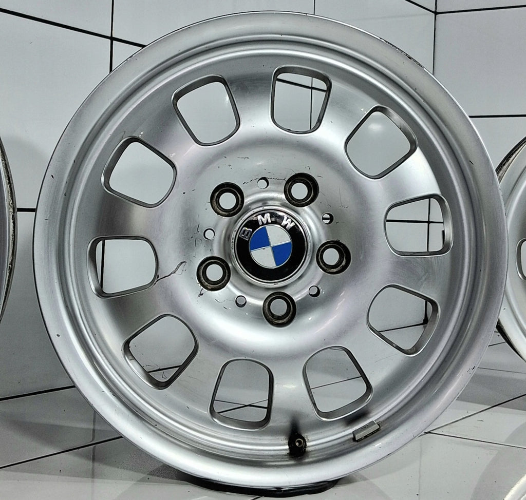 4x Alufelge 16 Zoll 7.0" 5x120 47ET Glanz Silber 1094502 BMW 3 E46 Rim Wheel FEL8559014454cu