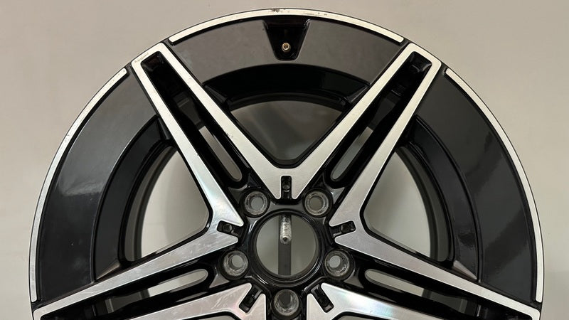 1x Alufelge 18 Zoll 9.0" 5x112 58ET Schwarz A2064016600- Mercedes-Benz Rim Wheel
