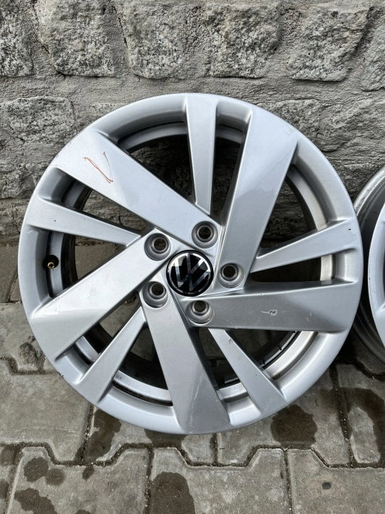 1x Alufelge 15 Zoll 7.0" 5x100 40ET 2Q0601025BB VW Polo Rim Wheel FEL6017672970kl