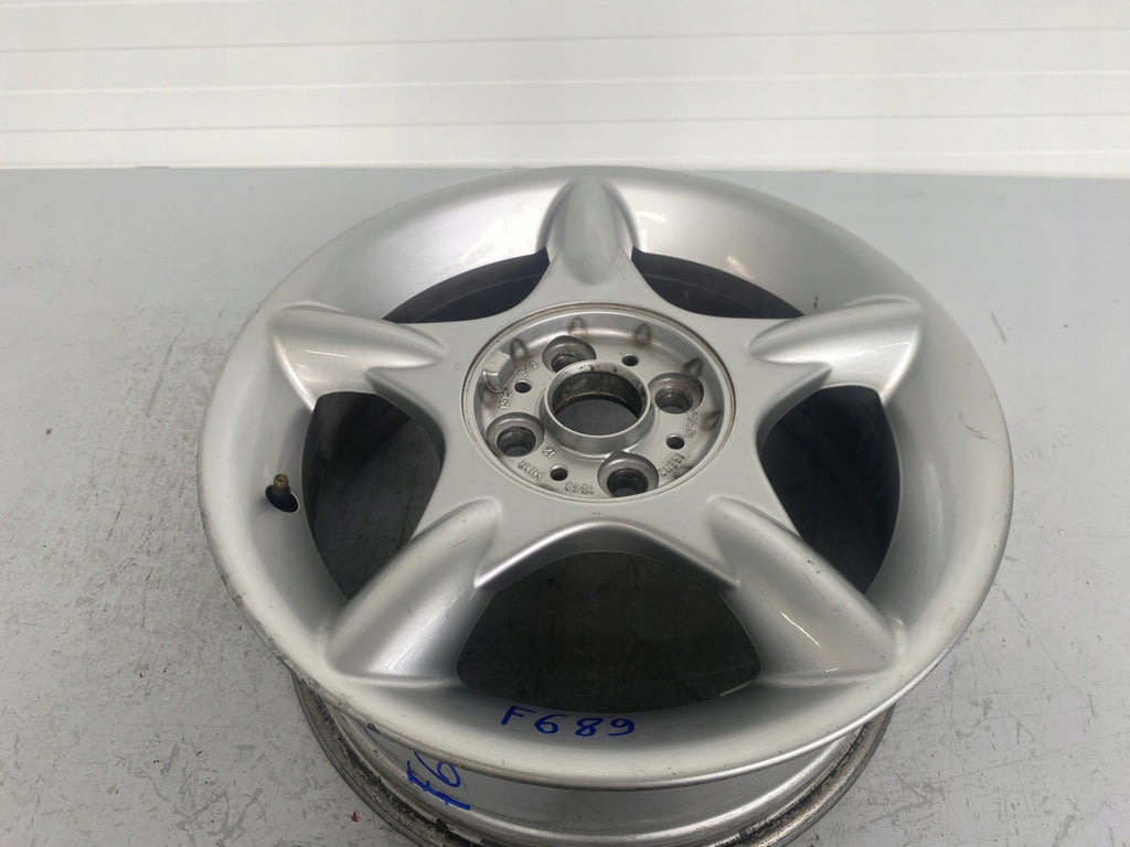 1x Alufelge 16 Zoll 6.5" 4x100 48ET Glanz Silber Mini R50 Rim Wheel FEL8406700306ti