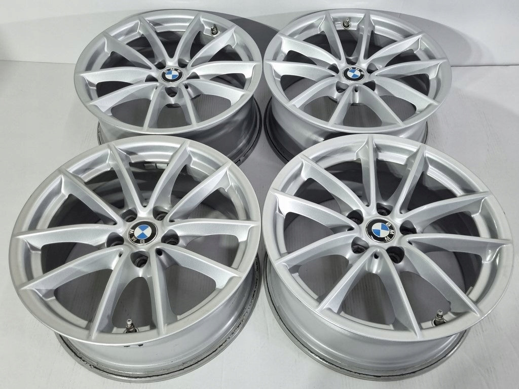 4x Alufelge 17 Zoll 7.5" 5x112 27ET Glanz Silber BMW Rim Wheel FEL7337409655ej