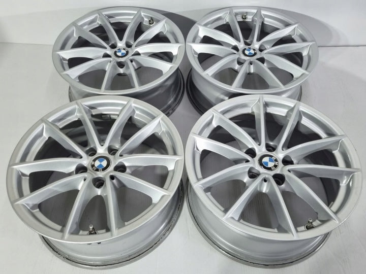 4x Alufelge 17 Zoll 7.5" 5x112 27ET Glanz Silber BMW Rim Wheel FEL7337409655ej