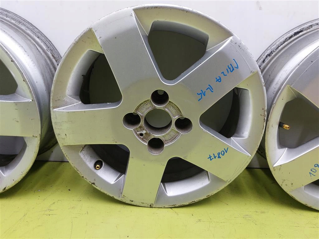 4x Alufelge 15 Zoll 5.0" 4x100 43ET Matt Silber Seat I Rim Wheel FEL6258670479mq