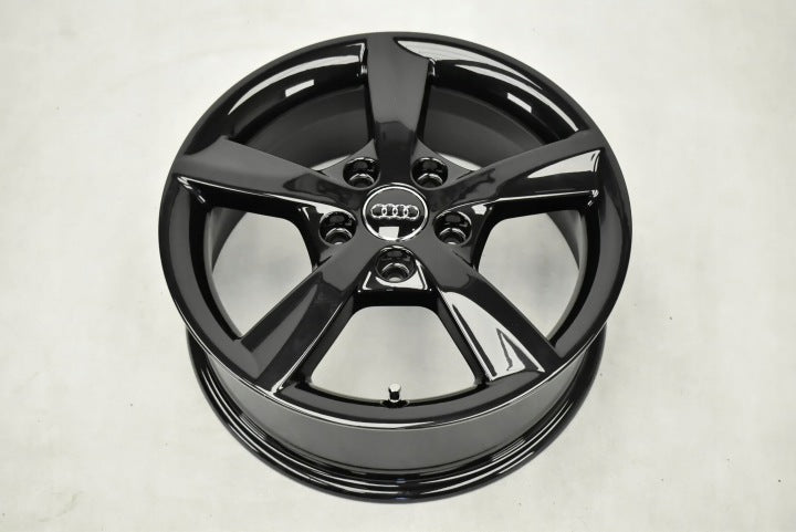 1x Alufelge 16 Zoll 6.0" 5x112 48ET Glanz Schwarz 8V0071496 Audi A3 Rim Wheel FEL8925701318wl