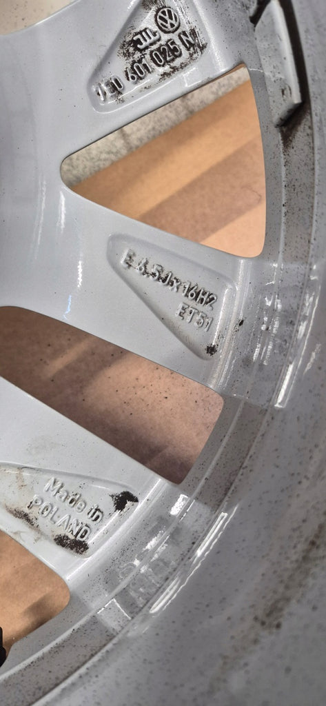 1x Alufelge 16 Zoll 6.5" 5x120 51ET Glanz Silber 7E0601025N VW Multivan FEL1478070436bu