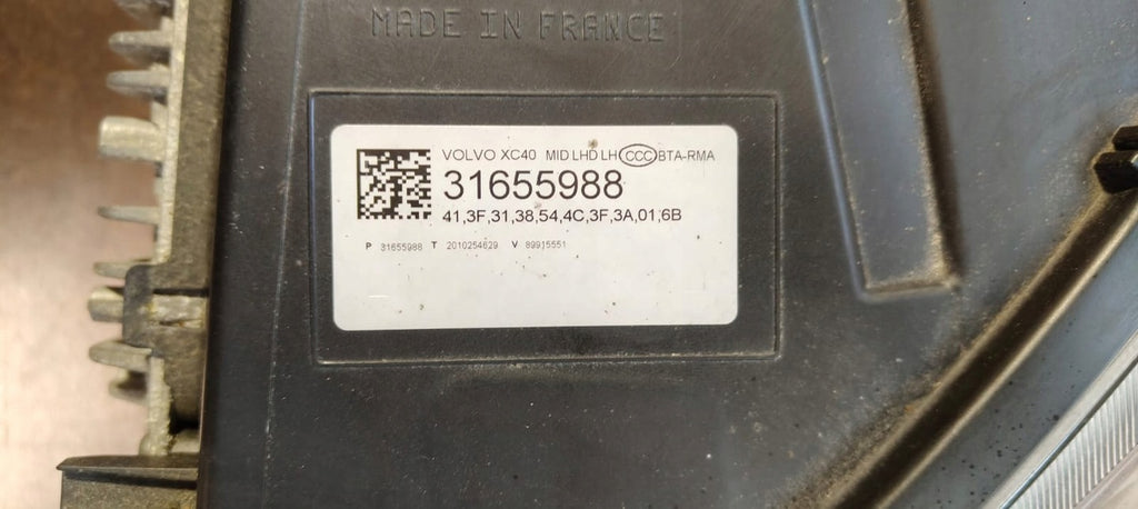 Frontscheinwerfer Volvo Xc40 31655988 31655991 LED Ein Satz Headlight SCH9249099736fu