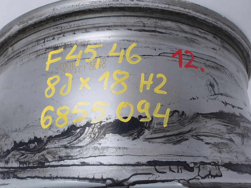 1x Alufelge 18 Zoll 8.0" 5x112 57ET Matt Silber 6855094 BMW 2 F45 F46 Rim Wheel