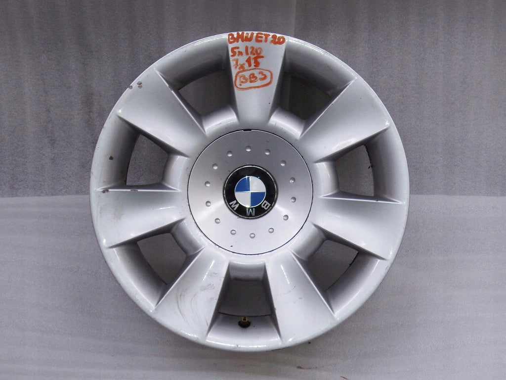 1x Alufelge 15 Zoll 7.0" 5x120 20ET Glanz Silber BMW E39 E34 Rim Wheel