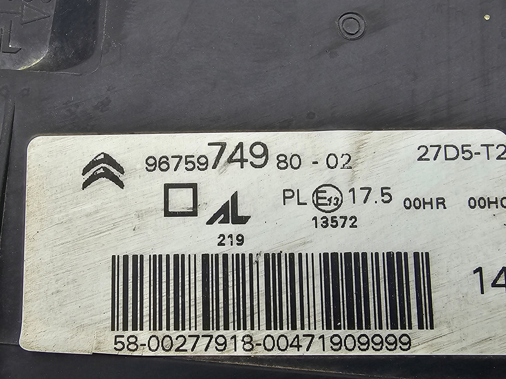 Frontscheinwerfer Citroën C4 Picasso 9675974980-02 Links Scheinwerfer Headlight