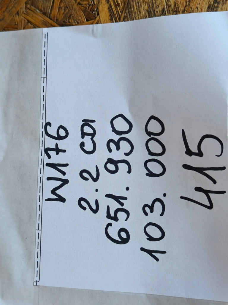 Motor Mercedes-Benz W176 W246 415 HMCAR 2.2 CDI 103TKm 2013 Diesel Komplett