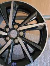 Load image into Gallery viewer, 1x Alufelge 17 Zoll 7.0" 5x114.3 50ET Glanz Schwarz PW457-02001 Toyota Corolla FEL5443491626ca