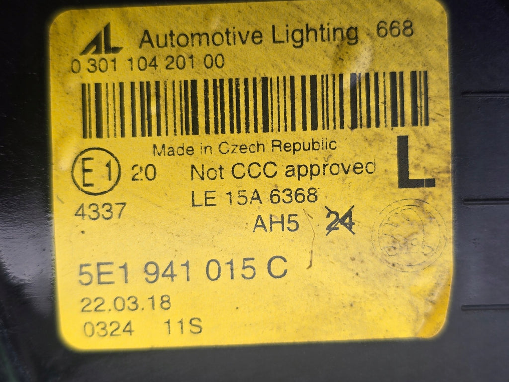 Frontscheinwerfer Skoda Octavia III 5E1941015C Links Scheinwerfer Headlight SCH5230905760iy