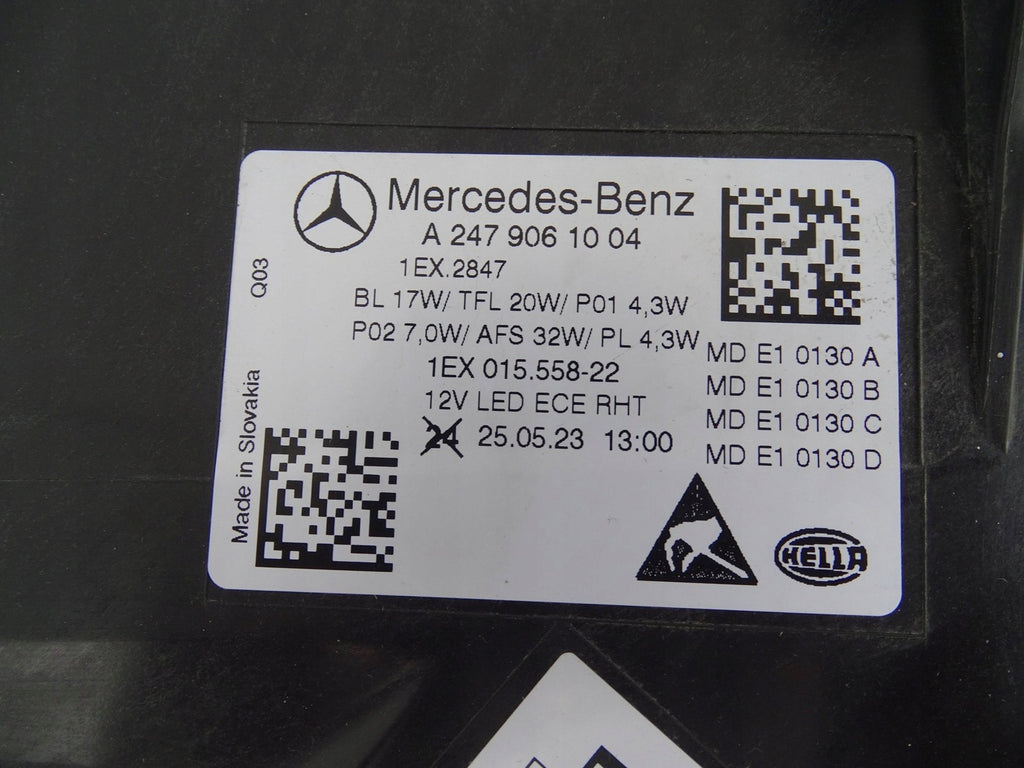 Frontscheinwerfer Mercedes-Benz W247 A2479061004 LED Rechts Headlight SCH1310305330qh