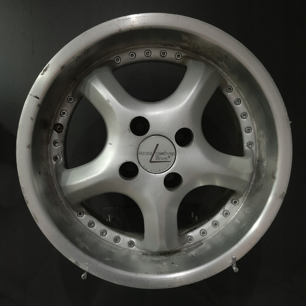 4x Alufelge 15 Zoll 7.0" 4x100 30ET Glanz Silber Opel Rim Wheel FEL4995685682iq