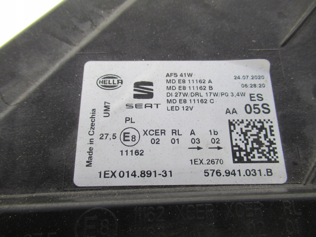 Frontscheinwerfer Seat Ateca 576941031B Full LED Links Scheinwerfer Headlight SCH4592215346lr