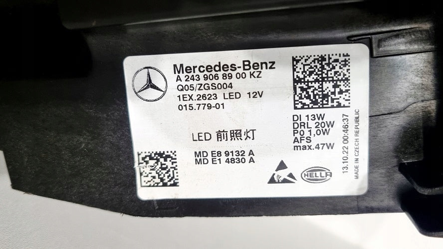 Frontscheinwerfer Mercedes-Benz Eqb 2439068900 Links Scheinwerfer Headlight SCH2650629180yr