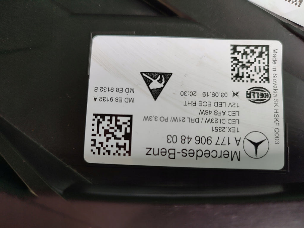 Frontscheinwerfer Mercedes-Benz A1779064803 Rechts Scheinwerfer Headlight SCH7944154705ll