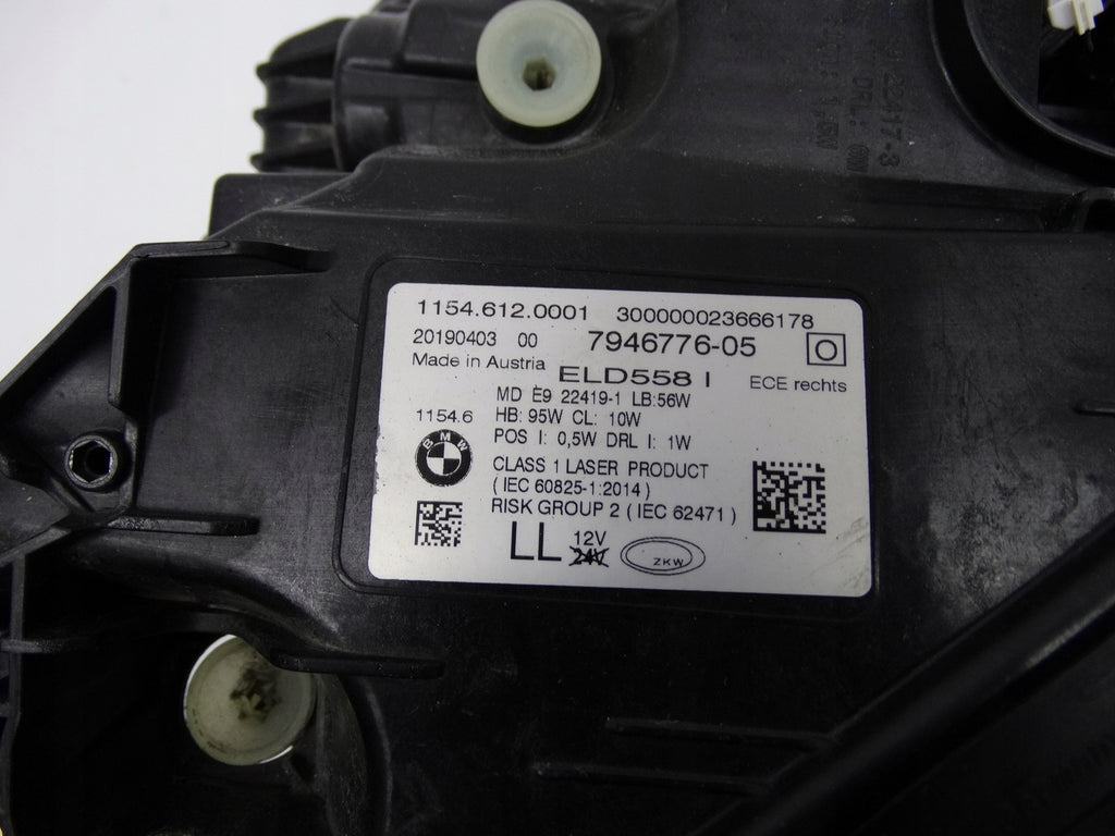 Frontscheinwerfer BMW 7 G11 G12 7946776 Laser Rechts Scheinwerfer Headlight