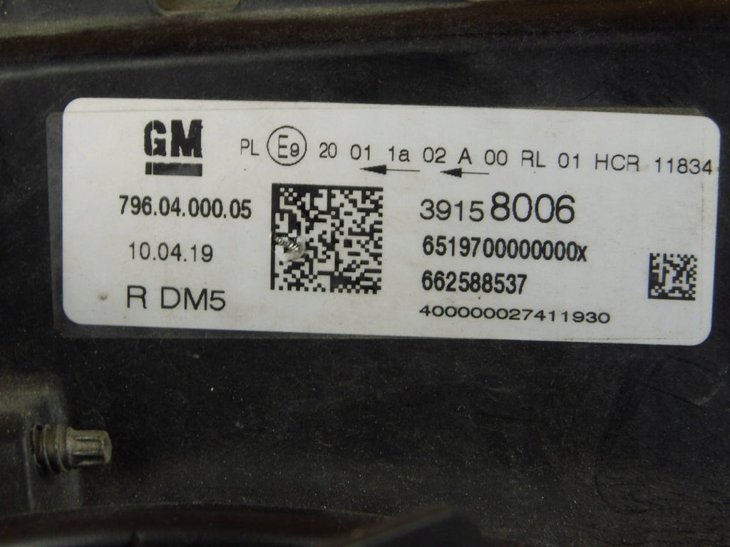 Frontscheinwerfer Opel Astra K 39158006 LED Rechts Scheinwerfer Headlight SCH4131621964mu