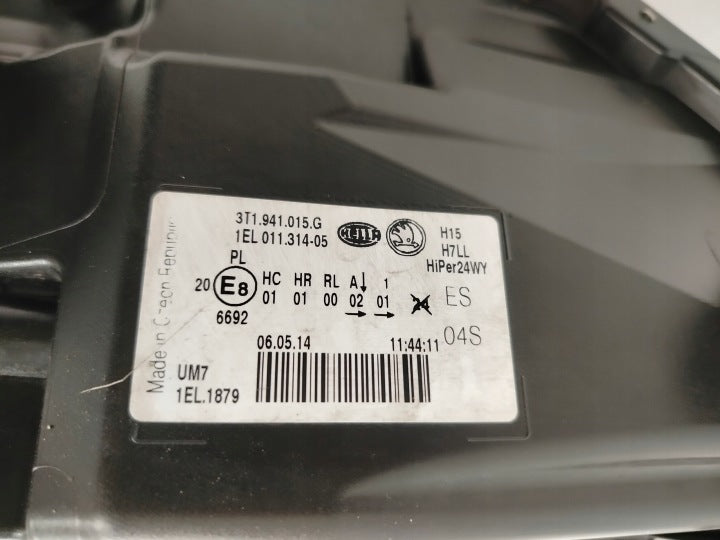 Frontscheinwerfer Skoda Superb II 3T1941015G Links Scheinwerfer Headlight SCH9570097162hn