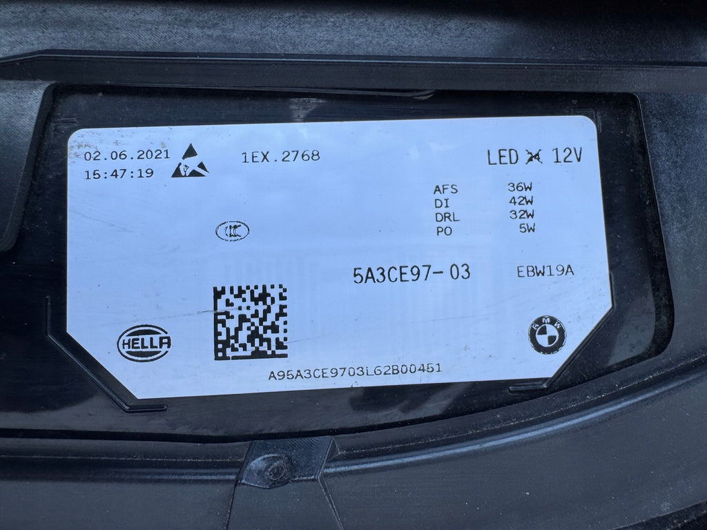 Frontscheinwerfer BMW IX I20 5A3CE97 Links Scheinwerfer Headlight SCH8713465490do