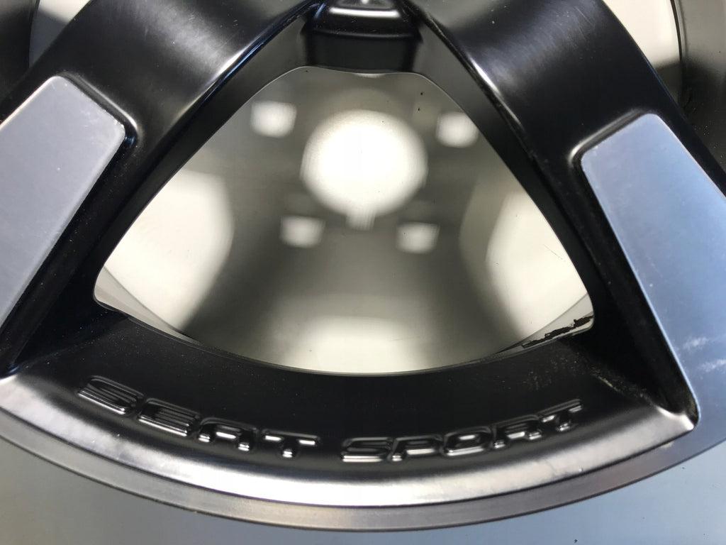 1x Alufelge 17 Zoll 7.0" 5x100 43ET Matt Schwarz 6J0071491 Seat Ibiza Rim Wheel