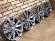 Laden Sie das Bild in den Galerie-Viewer, 4x Alufelge 16 Zoll 6.5" 5x112 41ET Glanz Grau VW Passat Rim Wheel FEL2341384431gd