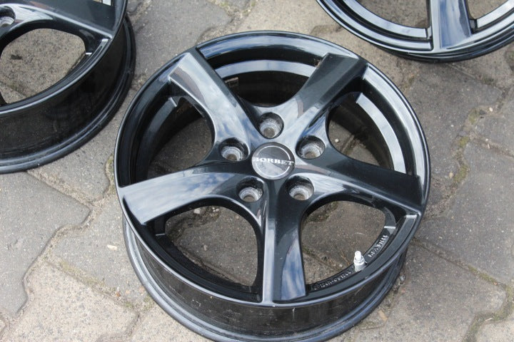 4x Alufelge 15 Zoll 5.5" 5x112 46ET Glanz Schwarz Audi I Rim Wheel FEL8452208896gk
