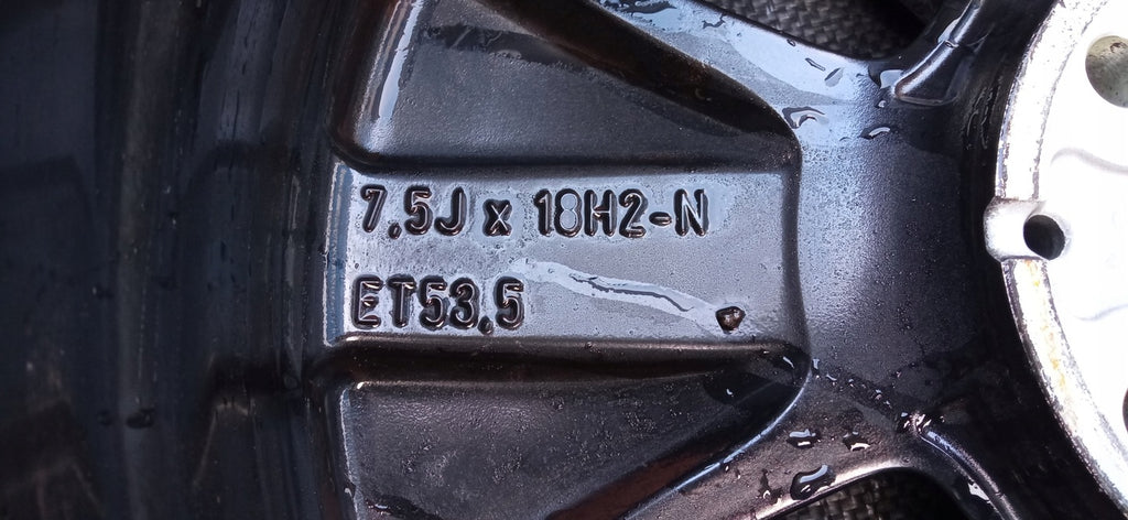 1x Alufelge 18 Zoll 7.5" 5x112 53 5ET A2434010100 Mercedes-Benz Eqa Eqb Eqc