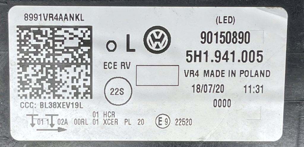 Frontscheinwerfer VW Golf VIII 5H1941005 LED Links Scheinwerfer Headlight SCH8298794560jq