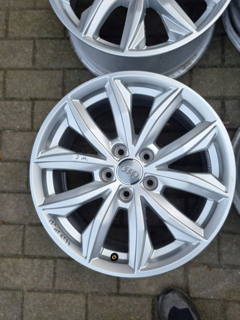 4x Alufelge 17 Zoll 7.0" 5x112 34ET Glanz Silber 80A601025J Audi Rim Wheel FEL9368930044qe