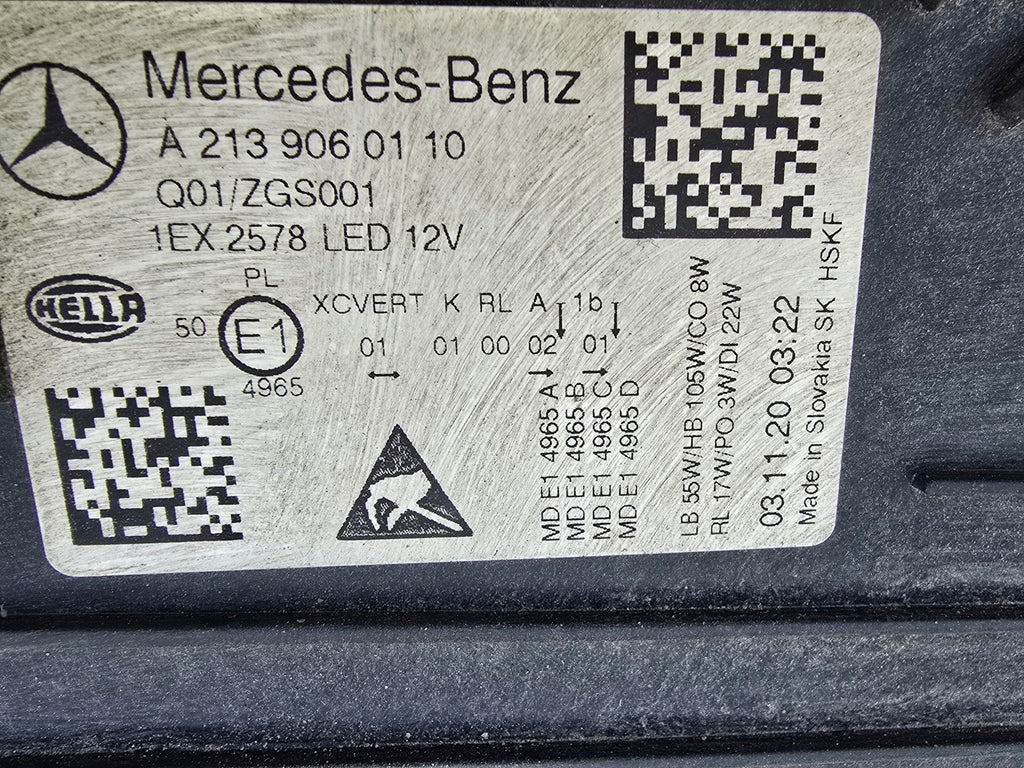 Frontscheinwerfer Mercedes-Benz W213 A2139060110 LED Links Headlight SCH2699966982mf