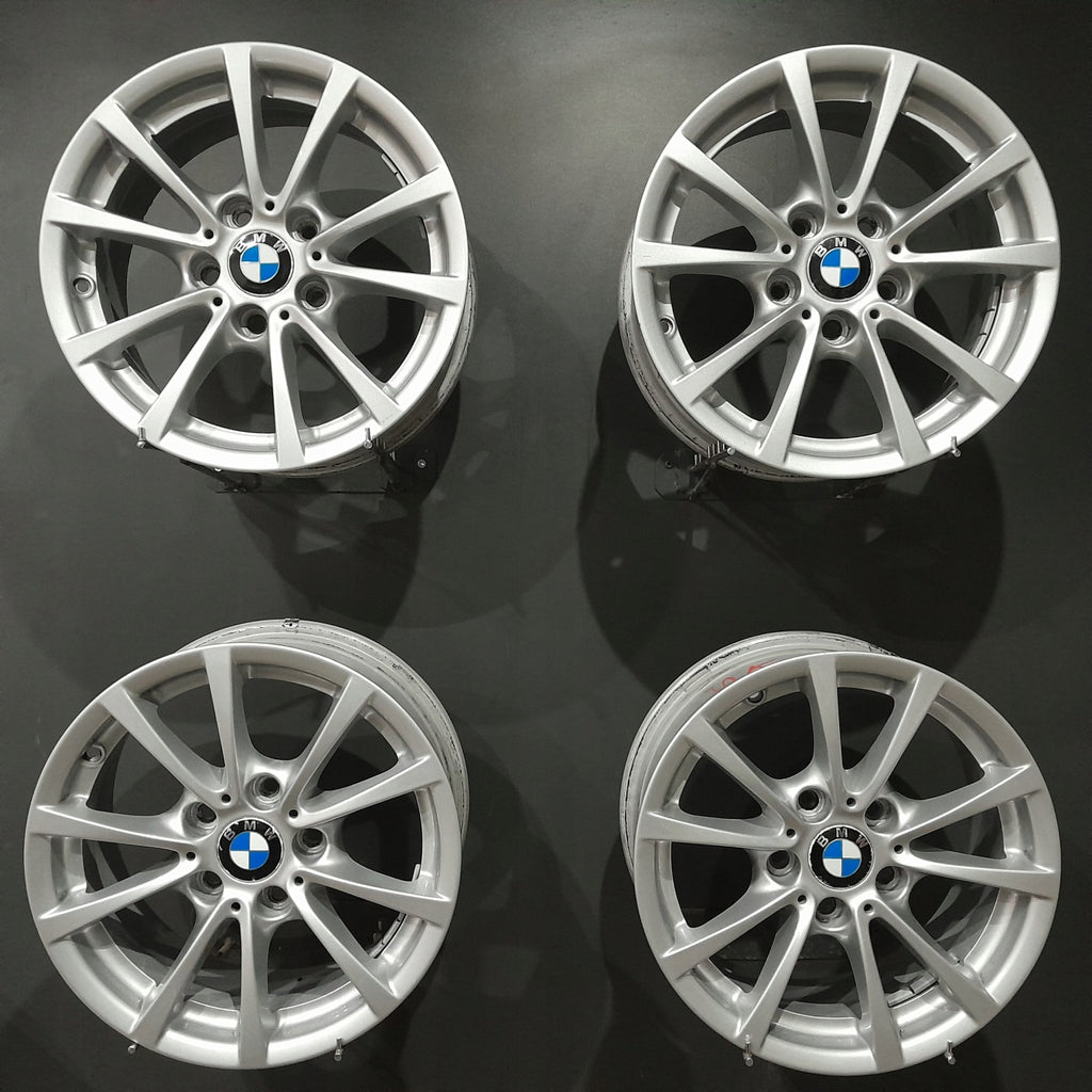 4x Alufelge 16 Zoll 7.0" 5x120 31ET Glanz Silber 6796236 BMW E91 F30 E90 F31 FEL9319396707gf